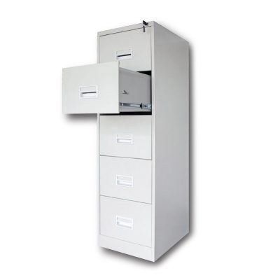 5 Drawer Filing Cabinet with Races Handle c/w Ball Bearing Slide