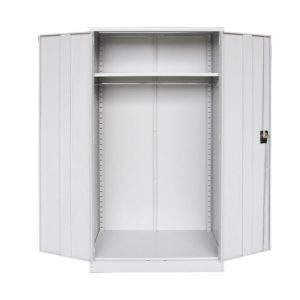 Full Height Wardrobe with Steel Swinging Door c/w 1 Adjustable Shelf at Top & 1 Cloth Hanging Bar at Bottom