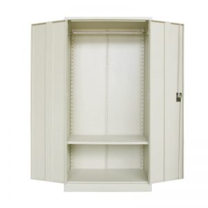 Full Height Wardrobe with Steel Swinging Door c/w 1 Cloth Hanging Bar at Top & 1 Adjustable Shelf at Bottom