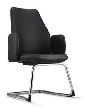 Eve Visitor/Conference Leather Office Chair With Arm